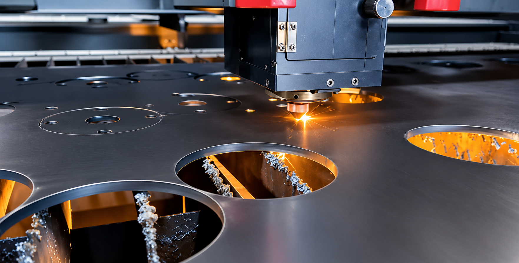 Laser cutting, sandblast and powder coat at Veqor shop